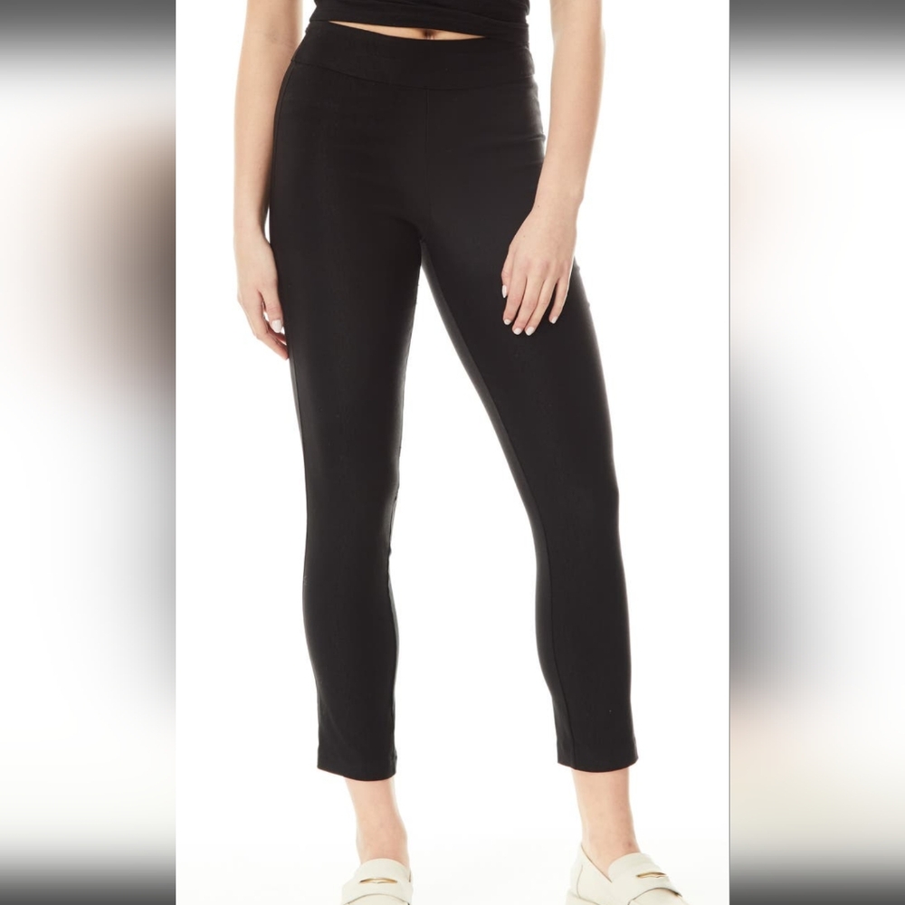 By Design Black Cropped Travel Pants Size 1X